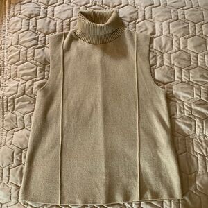 NWOT Zara Sleeveless Turtleneck Sweater Classic Business Casual